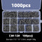 Mixed Sizes Fishing Hooks Set High Carbon Steel Sharp Barbed Hook (1000pcs)