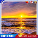 5D DIY Full Drill Diamond Painting Sunset Seaside Cross Stitch (B434)
