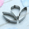 3pcs Clematis Flower Metal Cake Mold Stainless Steel Cookie Cutter Tools