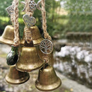 Wind Chimes Witch 6 Bells Amulet Set 27 Inch Window Balcony Pendant Witchcraft