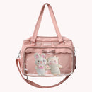 Fashion Handbags Japanese Shoulder Bag Clear Messenger Crossbody Pouch for Girls
