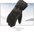 2pcs Winter Thickened Gloves Breathable Windproof Skiing Thermal Gloves Mittens