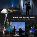 USB LED Camping Torch Flashlights Three-speed Lighting Portable Fishing Lantern