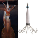 Squid Jig Fishing Lure Hook Octopus Sea Boat Artificial Bait (White 10 Claw)