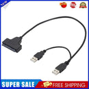 USB 2.0 to SATA 7+15 Pin 22Pin 2.5 inch HDD SSD Hard Drive Adapter Cable