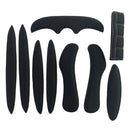 27pcs Cycling Helmet Inner Pads Kit Sealed Sponge for Motorcycle (Black) Newly