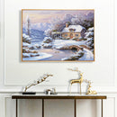 Snow Scene Paint By Numbers Kit DIY Frameless Art Acrylic Picture On Canvas
