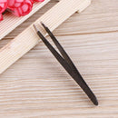 Pro Oblique Eyebrow Tweezers Stainless Steel Eyebrow Shaping(Black)