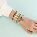 Women Bohemian Jewelry Multilayer Rice Bead Owl Layered Hand Chains Bracelet