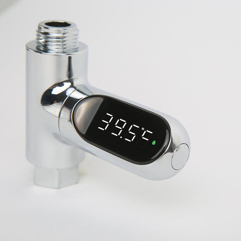 Water Bath Self-powered Thermometer Rotating LED Display Screen for Baby Newly