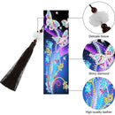 2pcs 5D DIY Diamond Painting Leather Bookmark Decoration Special-shaped Dri