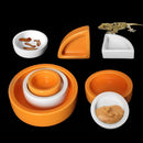 Lizard Pet Ceramics Worms Bowls Food Bowls Anti-Escape Reptile Feeder