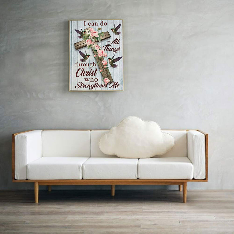 5D DIY Diamond Painting Kits Cross Full Round Diamond Picture Wall Decoration
