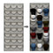 Hat Rack 24 Pocket Over-The-Door Organizer for Baseball Cap (Dark Grey) Newly