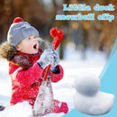 Snowball Maker Tool Duck Shape Snow Ball Tongs Clip with Handle (Red)