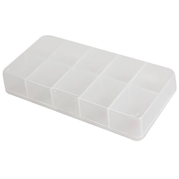 10 Compartments Plastic Clear False Nail Tips Storage Box Holder Organzier Newly