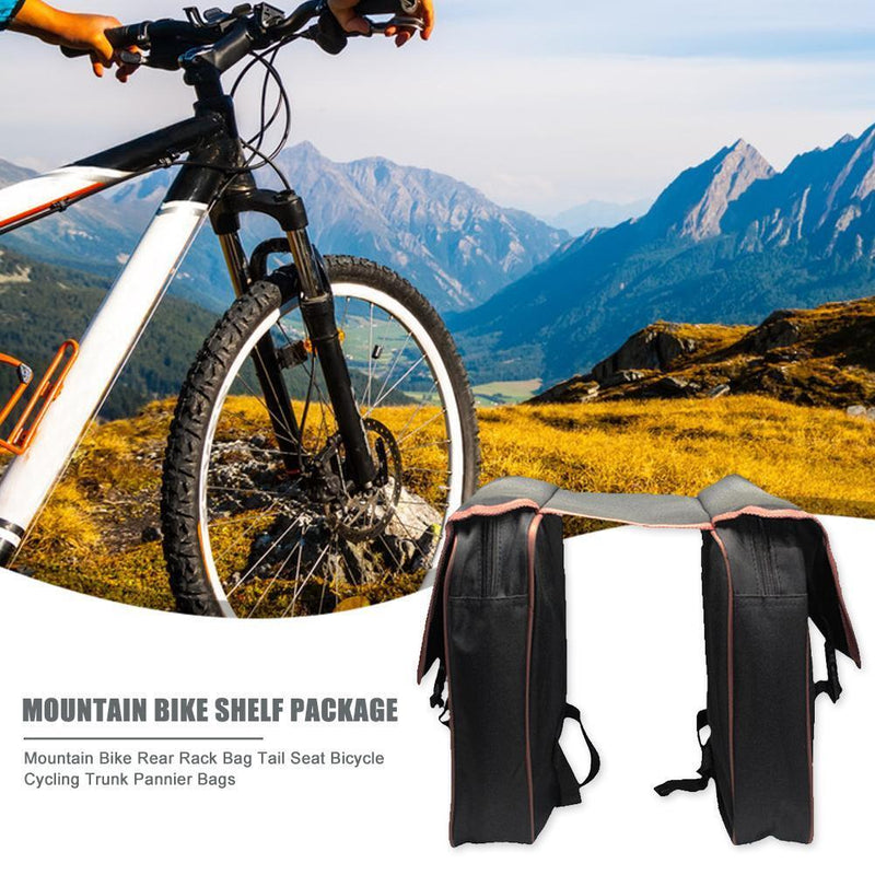 Mountain Bike Trunk Bags Bicycle Double Side Rear Rack Tail Seat Pannier Newly