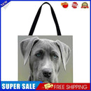 Grey dog Printed Shoulder Shopping Bag Casual Large Tote Handbag (40*40cm