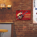 Retro Guitar Metal Plate Painting for Bar Pub Tin Plaques Wall Art Sign