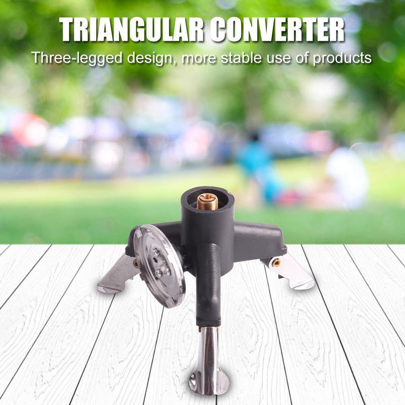 Outdoor Camping Hiking Tripod Gas Stove Connector Long Tank Gas Bottle Converter