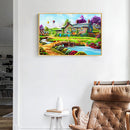 Full Round Drill Rhinestone Diamond Painting House By Bridge Handwork Home