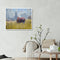 DIY Oil Painting By Numbers Kit Horses Eat Grass Hand Painted Picture Home Decor