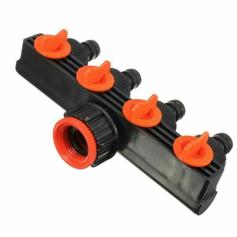 Garden Water Tap Splitter Adaptor Quick Thread Hose 4 Connector Way Pipe X8I0