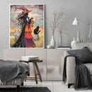 3 Strands DIY Full Embroidery Witch Stamped Cross Stitch for Home Decor Gifts
