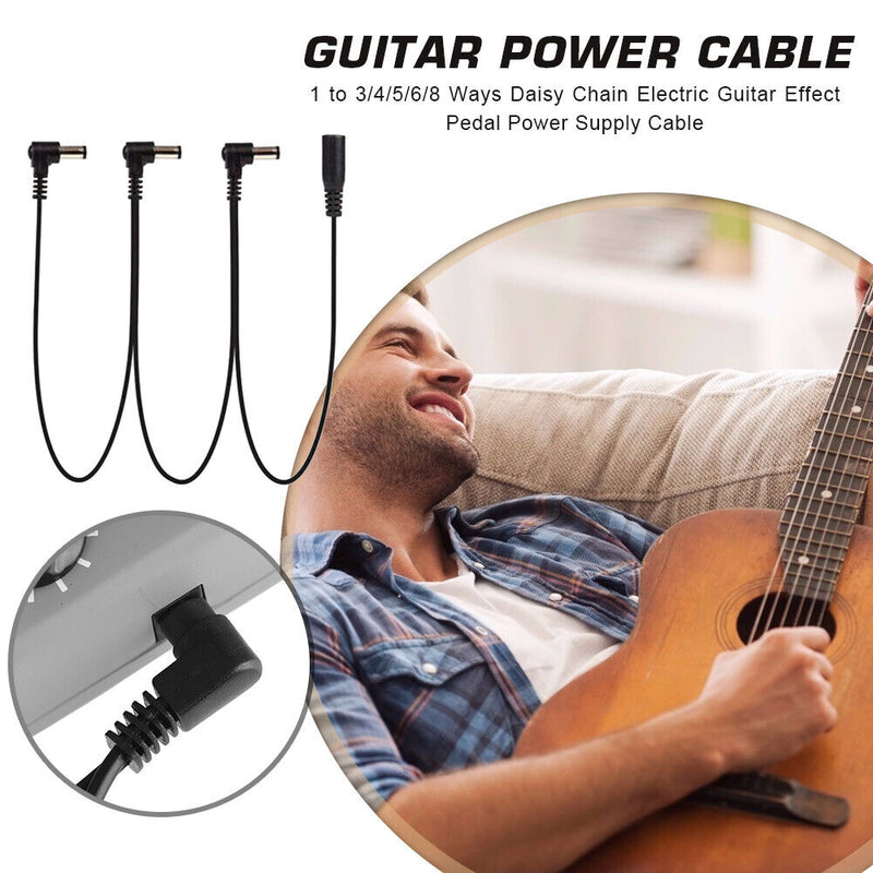 1 to 3/4/5/6/8 Ways Daisy Chain Electric Guitar Effect Pedal Power Supply C