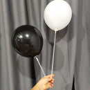 Long Balloon Sticks &Cups in Transparent Color Birthday Wedding Access DIY L7A9