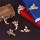 6 Kinds/Bag Angel Shaped Ornaments Wings Christmas Decorations Ornaments Newly