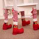 Broadroot 1pcs Christmas Table Decoration Chair Leg Cover Restaurant Bar