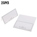Wedding Table Place Cards White Table Numbers Cards Name Cards for Table Settin`