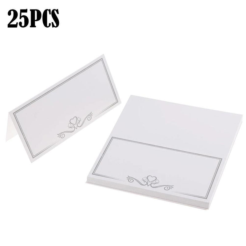 Wedding Table Place Cards White Table Numbers Cards Name Cards for Table Settin`