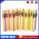 1000pcs Disposable Safe Plastic Color Straw with Extendable Elbow Design