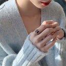 Romantic Fashion Drop Glaze Open Finger chain Dripping Oil Adjustable Open Ring