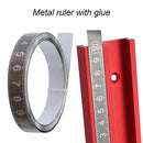 Stainless Steel Miter Track Tape Self Adhesive Woodworking Ruler (M 1m) Newly