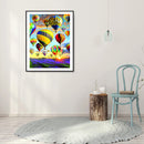 5D Diamond Painting Kit Hot Air Balloons Full Round Drill DIY Mosaic Crafts