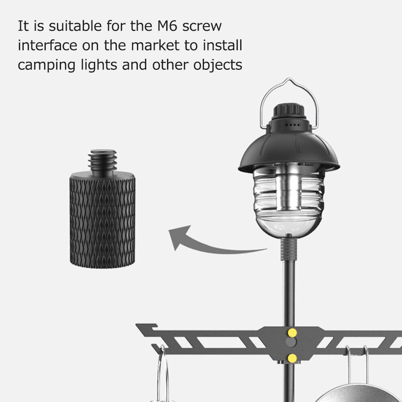 Multifunction Outdoor Camping Table Frame, Foldable, Adjustable Lat