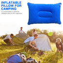 Portable Travel Sleep Pillow Inflatable Outdoor Camping Tent Pillows (Blue)