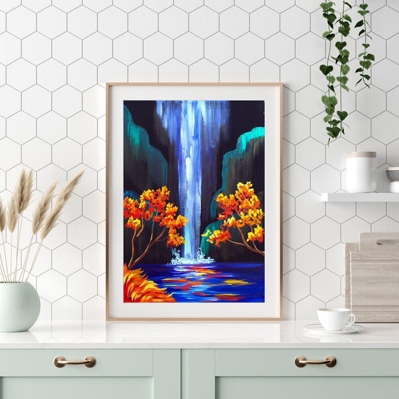 Art Hand Painted Oil Paint By Numbers Digital Scenery Drawing Canvas Home Decor