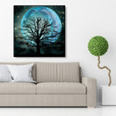 5D DIY Diamond Painting Full Drill Tree and Moon Cross Stitch Embroidery Decor