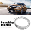 6m Universal Car Chrome Moulding Trim Strip Tape Door Edge Guard Cover Strips