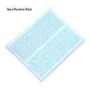 6pcs Nail Polish Art Stencil Stickers Manicure Holographic Decals Hollow