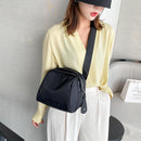 3pcs Women Nylon Messenger Fashion Shell Solid Color Shoulder Pouch(Black)