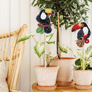2x DIY Diamond Painting Flower Pot Plant Decor Stick Home Ornaments (HBJ18)