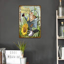 Garden Cat Metal Tin Sign Plate for Bar Pub Club Cafe Decorative Iron Paintings
