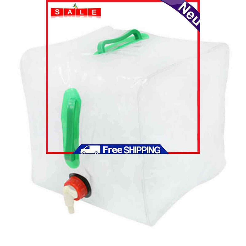 Folding Bucket Water Bag - Durable & BPA Free Material Bag with Double Handles