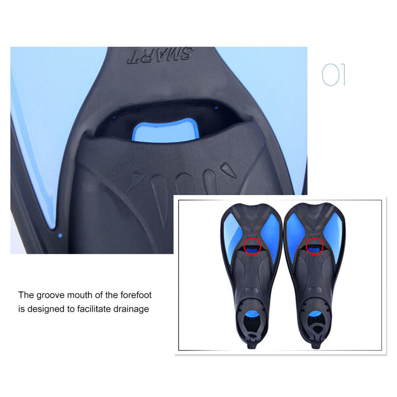 Diving Swimming Fins for Adults Flexible Submersible Foot Flippers Equipmen