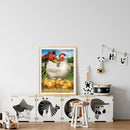 DIY 5D Diamond Painting Full Round Mosaic Chicken Handmade Picture Home Decor